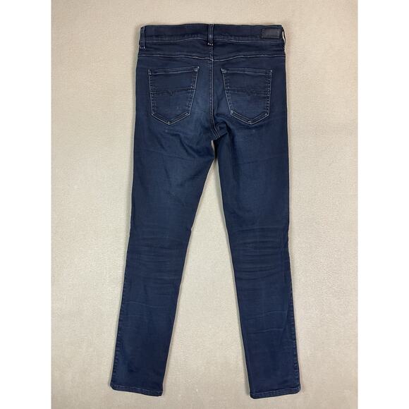 Diesel Jeans Womens 27x32 Dark Blue Sandy Regular Slim Straight Mid Rise Stretch - Picture 14 of 15